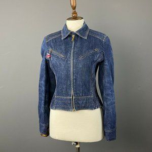 Vintage Dolce & Gabbana Blue Denim Zip Up Jacket